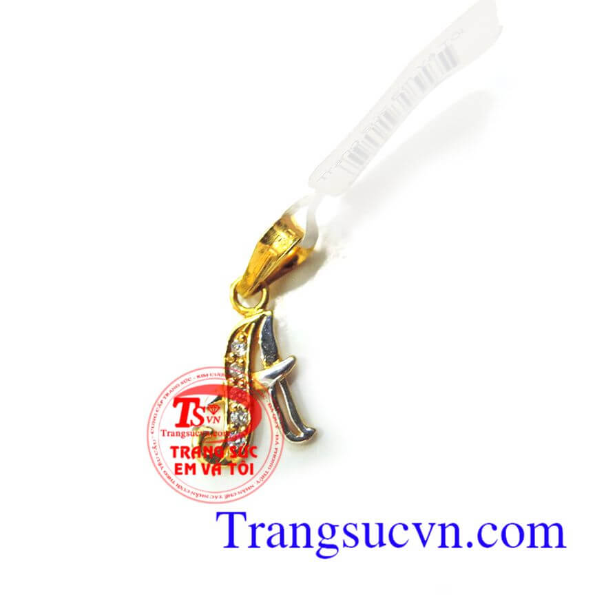 Mặt dây chữ A vàng, mặt dây chuyền vàng, mặt nữ 10k xinh xắn Mặt dây chữ A vàng, mặt dây chuyền vàng, mặt nữ 10k xinh xắn