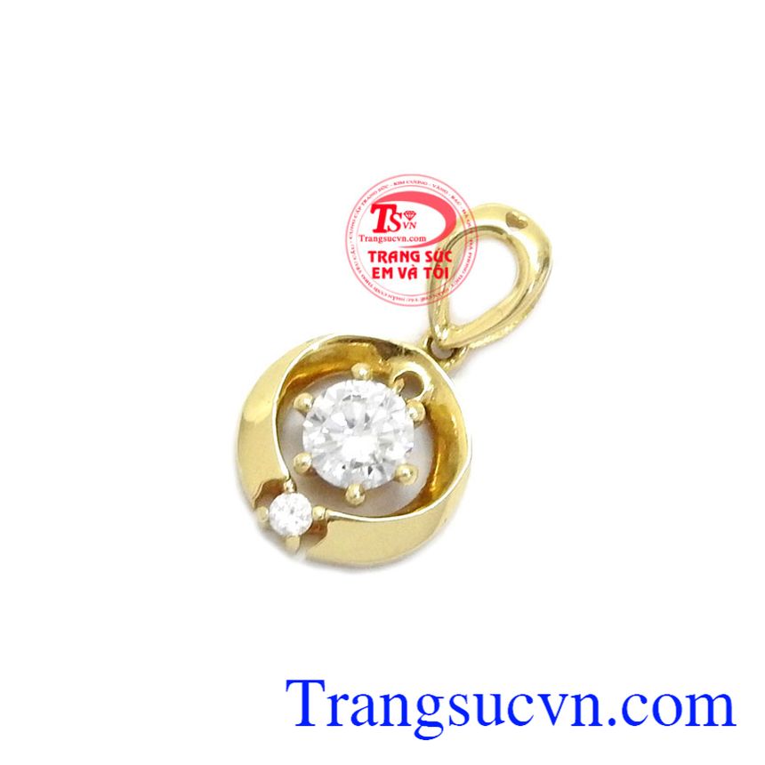 Mặt dây chuyền nữ dịu dàng 18k, mặt dây chuyền vàng, mặt dây vàng tây