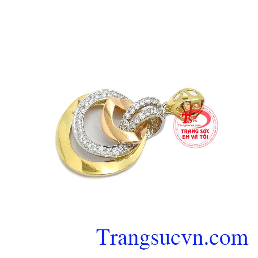 Mặt dây chuyền nữ sang trọng 18k, mặt dây chuyền vàng, mặt dây nữ