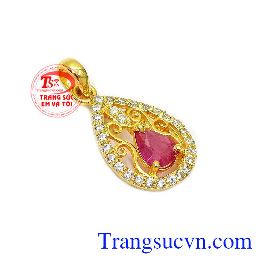 Mặt dây chuyền ruby tình yêu, mặt dây chuyền ruby, mặt dây vàng đá quý Mặt dây chuyền ruby tình yêu, mặt dây chuyền ruby, mặt dây vàng đá quý