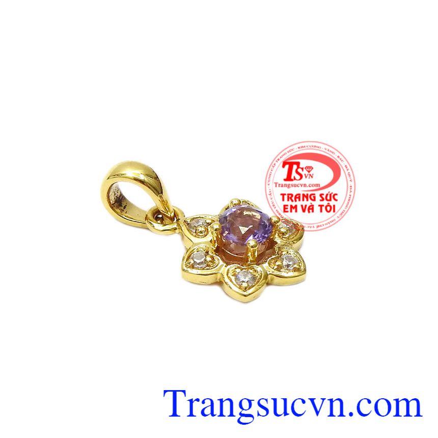 Mặt dây nữ thạch anh tím may mắn, mặt dây thạch anh Mặt dây nữ thạch anh tím may mắn, mặt dây thạch anh