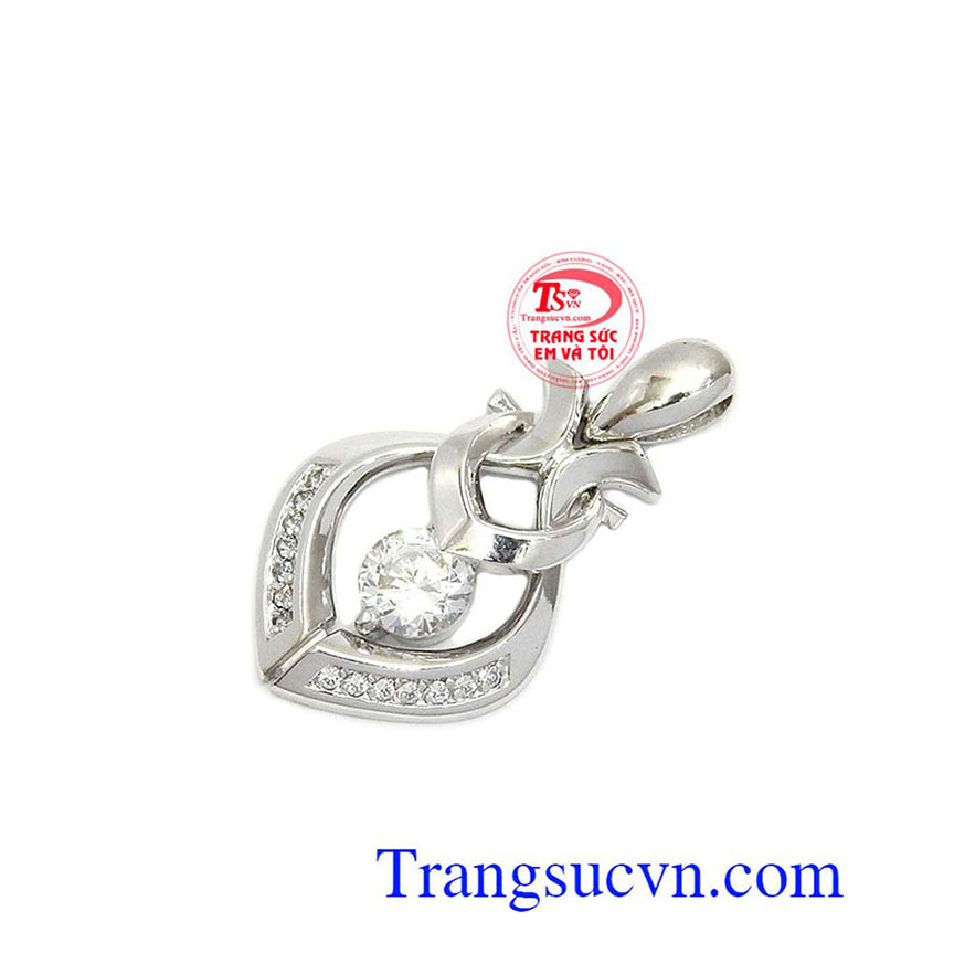 Mặt dây nữ vàng trắng đẹp, mặt dây nữ, mặt dây chuyền vàng