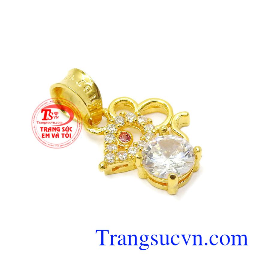 Mặt dây nữ vàng tuổi Tý, Mặt dây chuyền vàng, Mặt dây nữ vàng sang trọng Mặt dây nữ vàng tuổi Tý, Mặt dây chuyền vàng, Mặt dây nữ vàng sang trọng