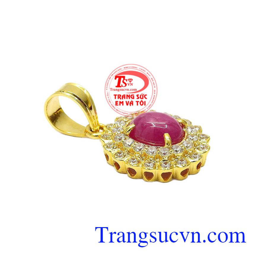Mặt dây ruby nữ hoàng, mặt dây vàng đá quý Mặt dây ruby nữ hoàng, mặt dây vàng đá quý