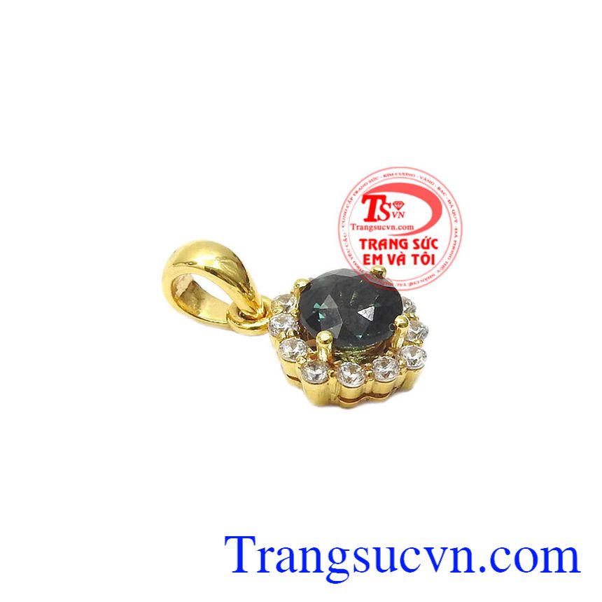 Mặt dây saphir dễ thương, mặt dây đá saphir Mặt dây saphir dễ thương, mặt dây đá saphir