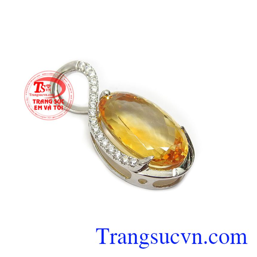 Mặt dây thạch anh vàng tài lộc, Mặt dây chuyền vàng, Mặt dây chuyền đính đá Mặt dây thạch anh vàng tài lộc, Mặt dây chuyền vàng, Mặt dây chuyền đính đá