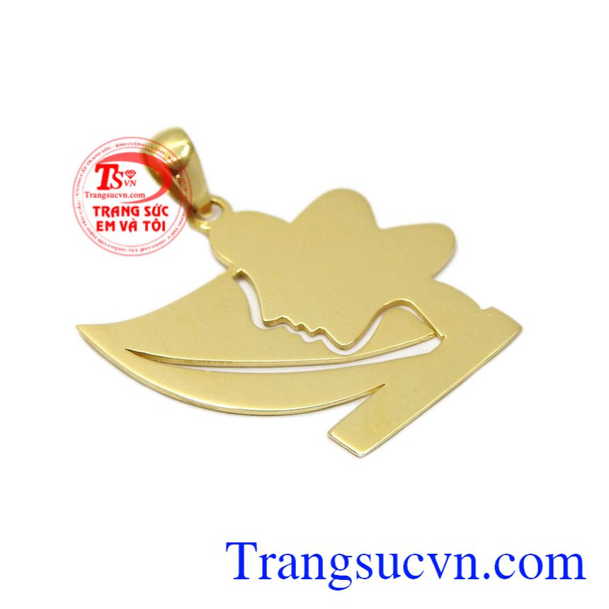 Mặt dây thiếu nữ duyên dáng, Mặt dây chuyền vàng, mặt dây nữ xinh xắn Mặt dây thiếu nữ duyên dáng, Mặt dây chuyền vàng, mặt dây nữ xinh xắn
