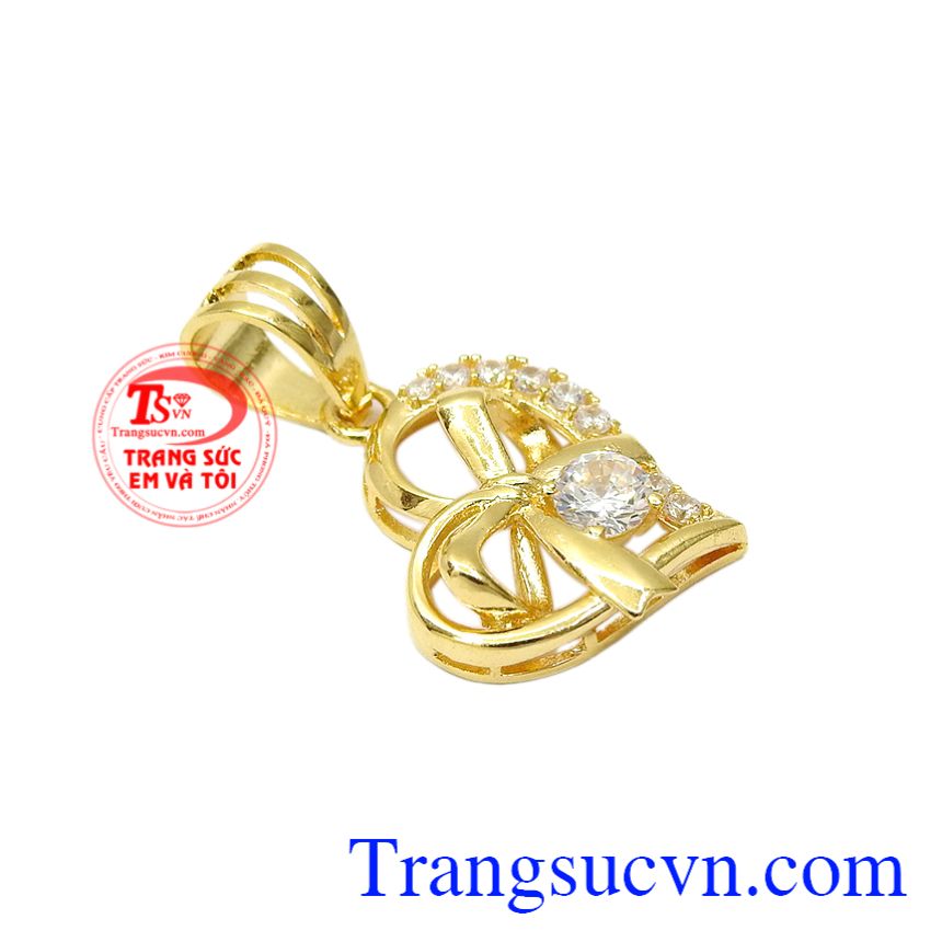 Mặt dây trái tim đáng yêu, mặt dây vàng đá quý Mặt dây trái tim đáng yêu, mặt dây vàng đá quý