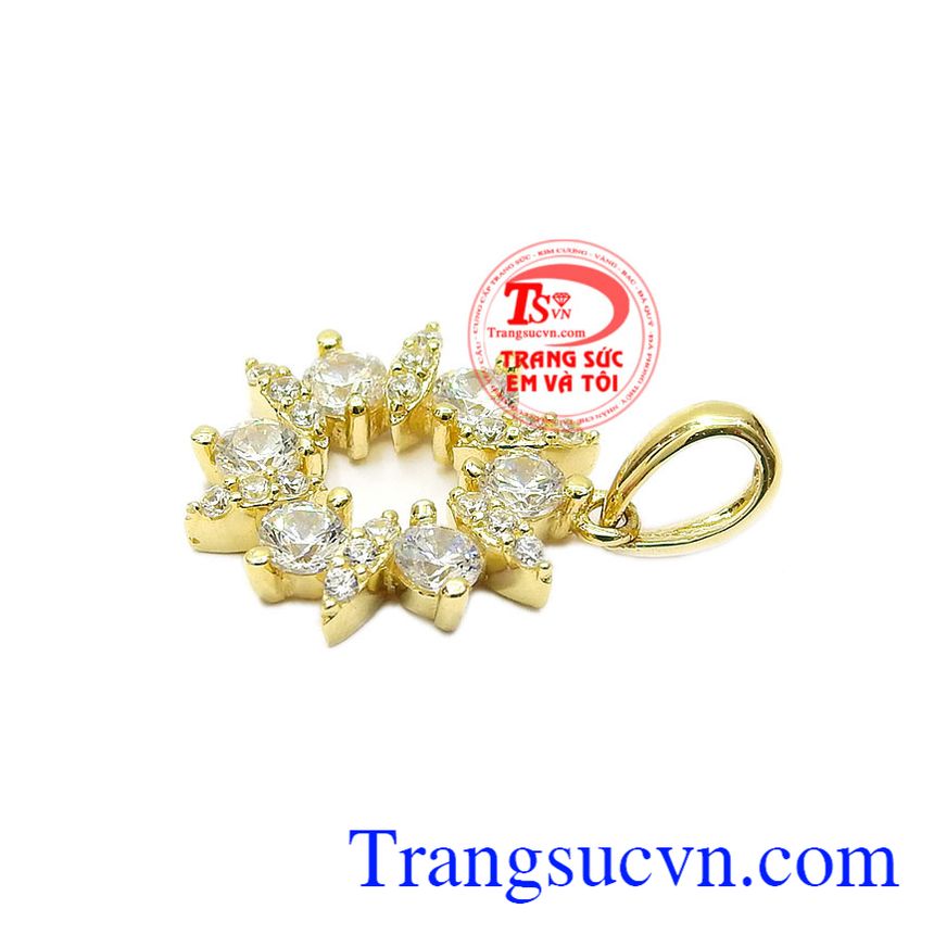 Mặt dây vàng tây lấp lánh, mặt dây chuyền vàng Mặt dây vàng tây lấp lánh, mặt dây chuyền vàng