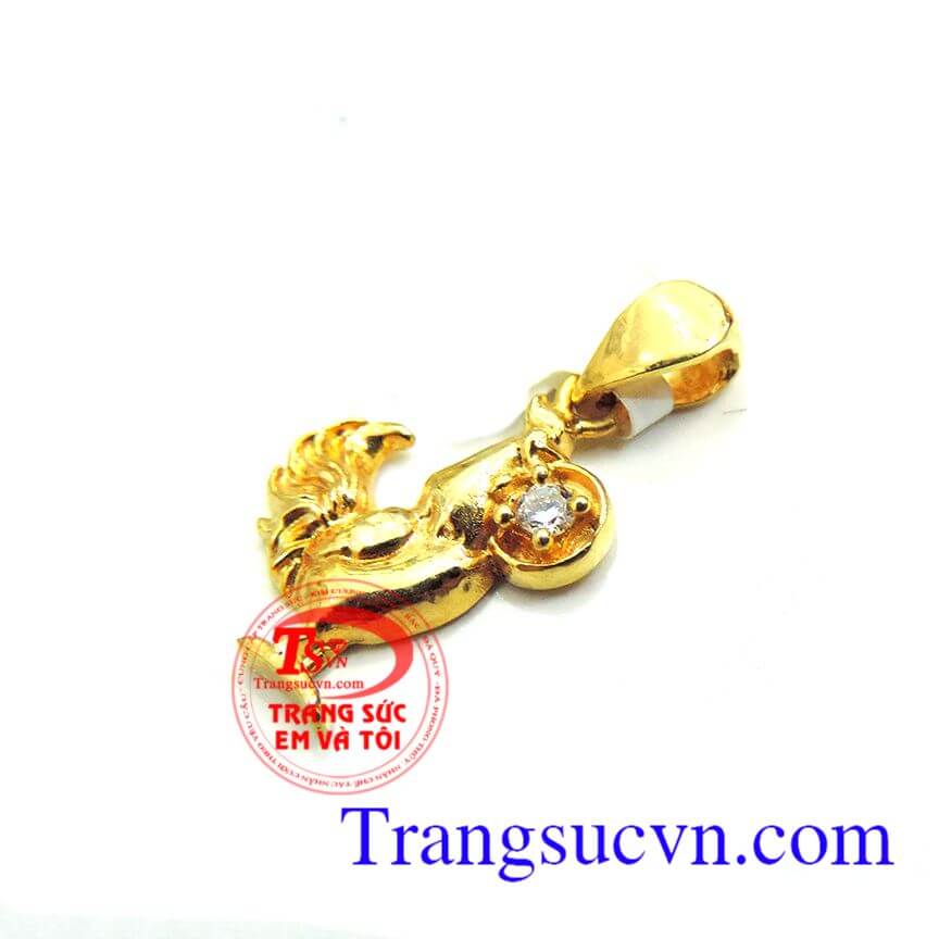 Mặt dây vàng tuổi Dậu, Mặt dây chuyền vàng, mặt dây nữ 10k xinh xắn Mặt dây vàng tuổi Dậu, Mặt dây chuyền vàng, mặt dây nữ 10k xinh xắn