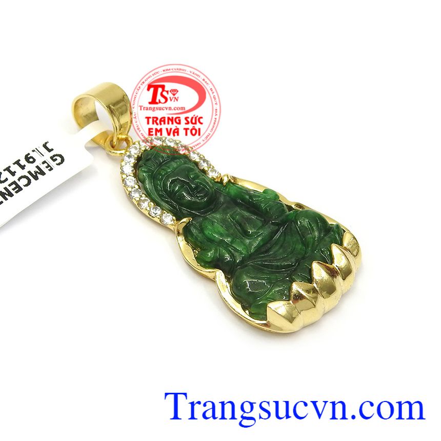Mặt phật bà cẩm thạch an lành, Mặt dây chuyền nam, mặt dây cẩm thạch Mặt phật bà cẩm thạch an lành, Mặt dây chuyền nam, mặt dây cẩm thạch