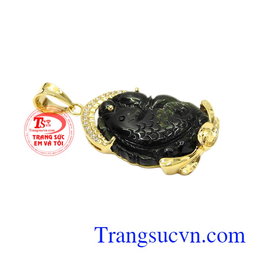 Mặt tourmalin cá chép ngậm ngọc, Mặt dây chuyền vàng, Mặt dây chuyền thời trang Mặt tourmalin cá chép ngậm ngọc, Mặt dây chuyền vàng, Mặt dây chuyền thời trang