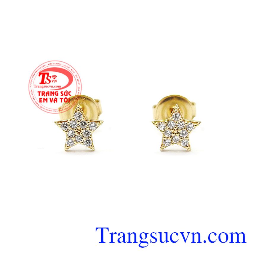 Hoa tai vàng tây ngôi sao hy vọng Hoa tai vàng tây ngôi sao hy vọng