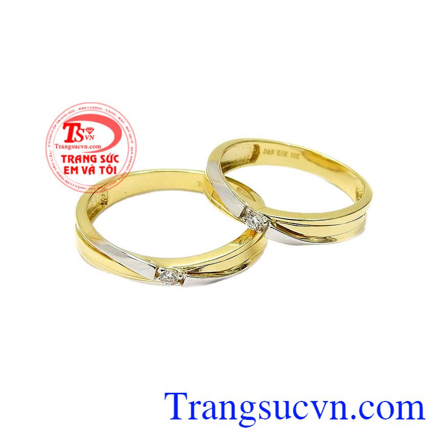 Nhẫn cưới cam kết ngọt ngào, nhẫn cưới vàng tây Nhẫn cưới cam kết ngọt ngào, nhẫn cưới vàng tây