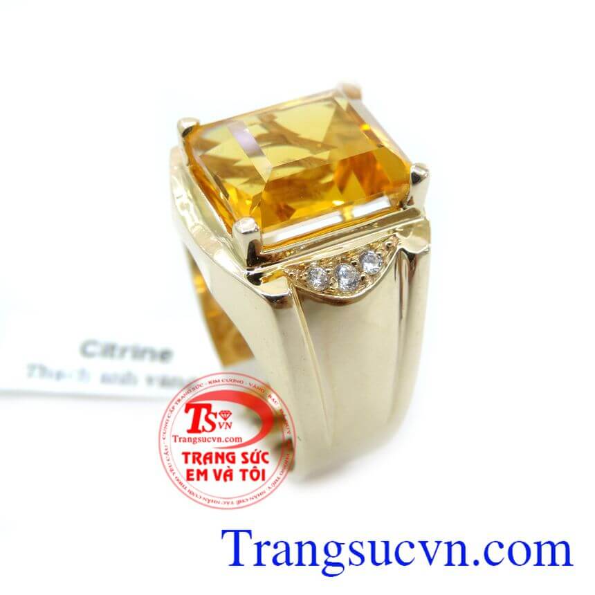 Nhẫn Nam Đá Thạch Anh Vàng 14K May Mắn, Nhẫn nam đẹp, nhẫn nam đá quý đẳng cấp Nhẫn Nam Đá Thạch Anh Vàng 14K May Mắn, Nhẫn nam đẹp, nhẫn nam đá quý đẳng cấp