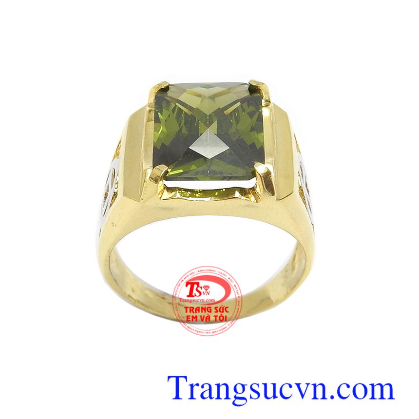 Nhẫn nam đính đá 10k phong cách, Nhẫn nam đẹp, nhẫn nam giá rẻ