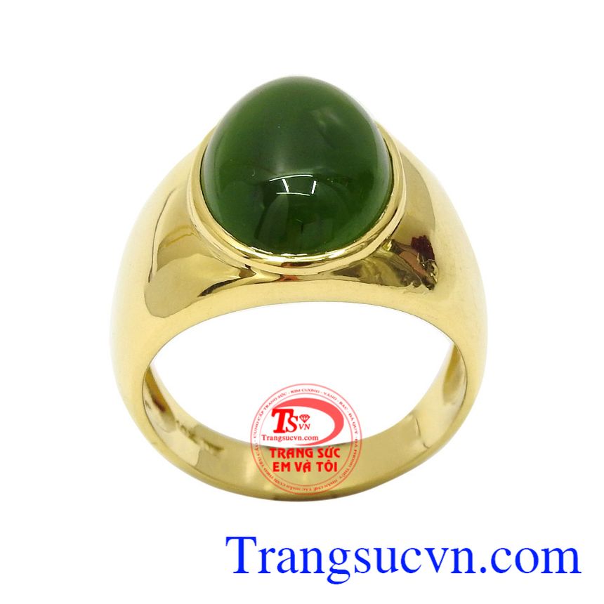 Nhẫn nam Nephrite may mắn, Nhẫn nam đẹp, nhẫn nam vàng sang trọng Nhẫn nam Nephrite may mắn, Nhẫn nam đẹp, nhẫn nam vàng sang trọng