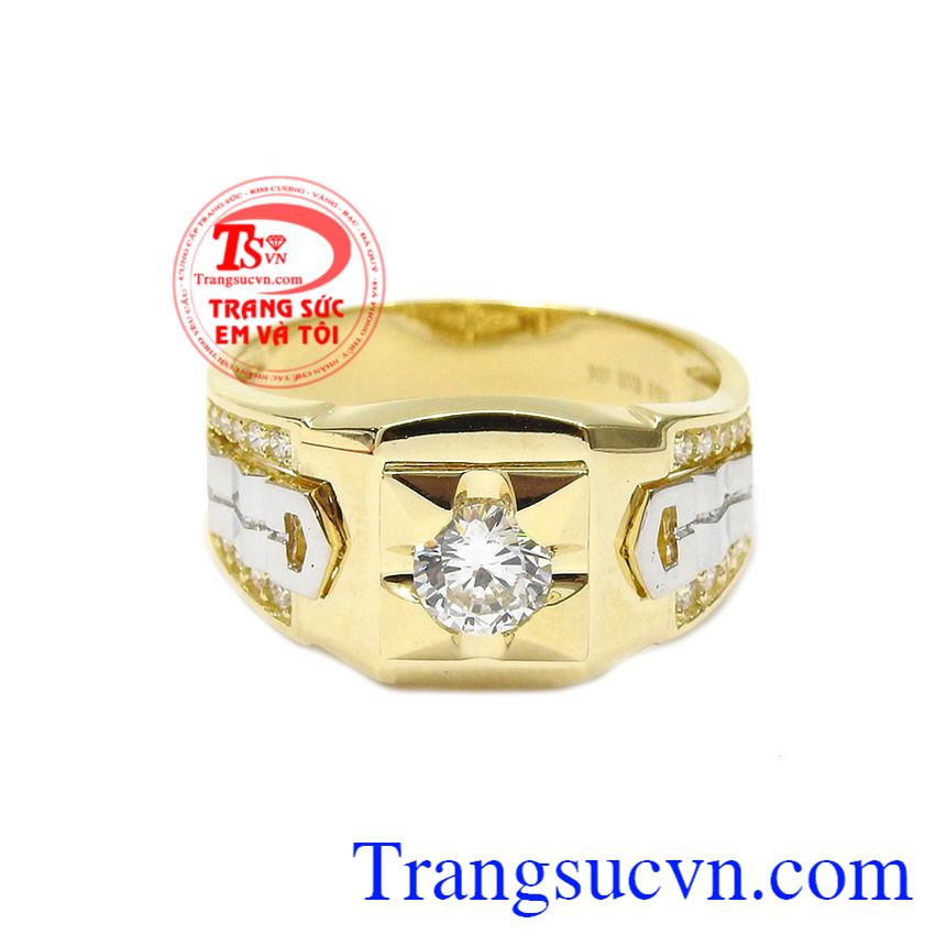 Nhẫn nam phong cách thời thượng, nhẫn nam vàng tây Nhẫn nam phong cách thời thượng, nhẫn nam vàng tây
