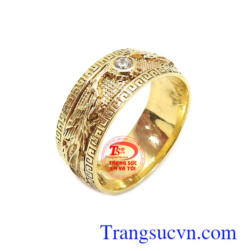 Nhẫn nam phượng ho&agrave;ng gi&aacute; rẻ, nhẫn nam đẹp, nhẫn nam gi&aacute; rẻ