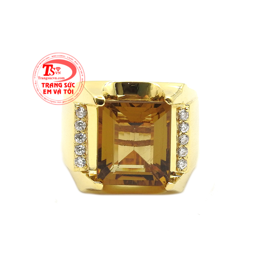 Nhẫn nam thạch anh khói tài lộc, Nhẫn nam vàng tây, Nhẫn nam vàng mạnh mẽ Nhẫn nam thạch anh khói tài lộc, Nhẫn nam vàng tây, Nhẫn nam vàng mạnh mẽ