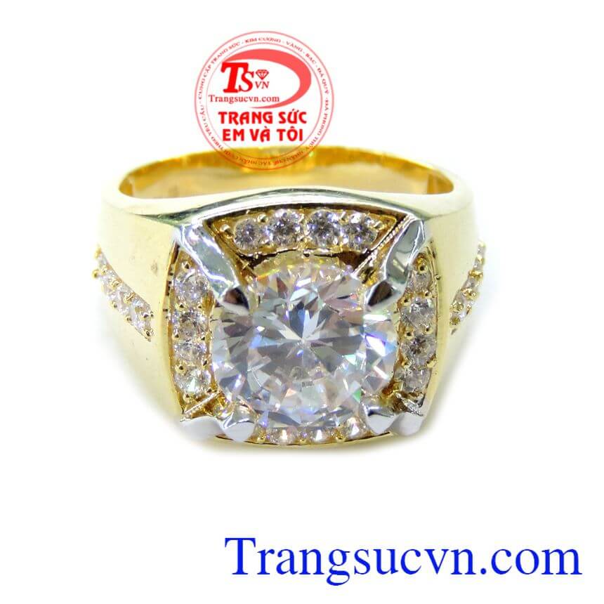 Nhẫn Nam Vàng Tây Đá 9ly, Nhẫn nam giá rẻ, nhẫn nam thời trang Nhẫn Nam Vàng Tây Đá 9ly, Nhẫn nam giá rẻ, nhẫn nam thời trang