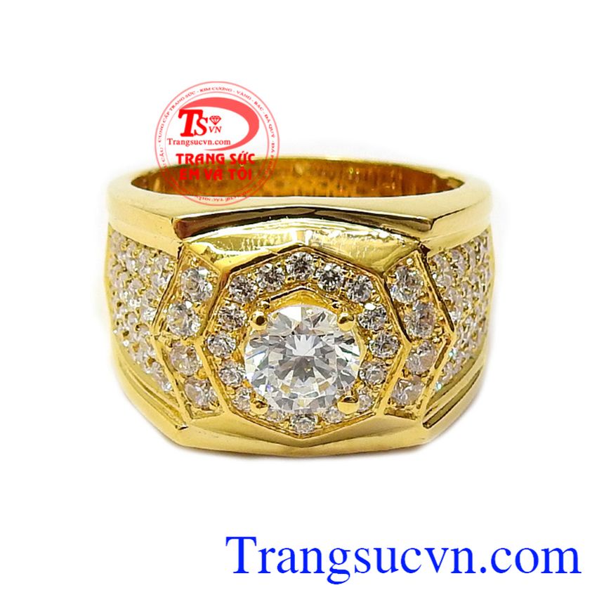 Nhẫn nam v&agrave;ng t&acirc;y thịnh vượng, Nhẫn nam v&agrave;ng t&acirc;y, nhẫn nam đẳng cấp