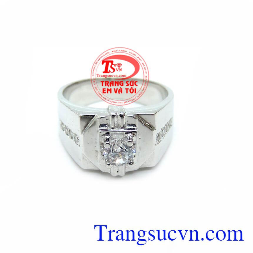 Nhẫn Nam Vàng Trắng 18K Sáng Đẹp, Nhẫn Nam Vàng Trắng, nhãn nam 18k thời trang Nhẫn Nam Vàng Trắng 18K Sáng Đẹp, Nhẫn Nam Vàng Trắng, nhãn nam 18k thời trang