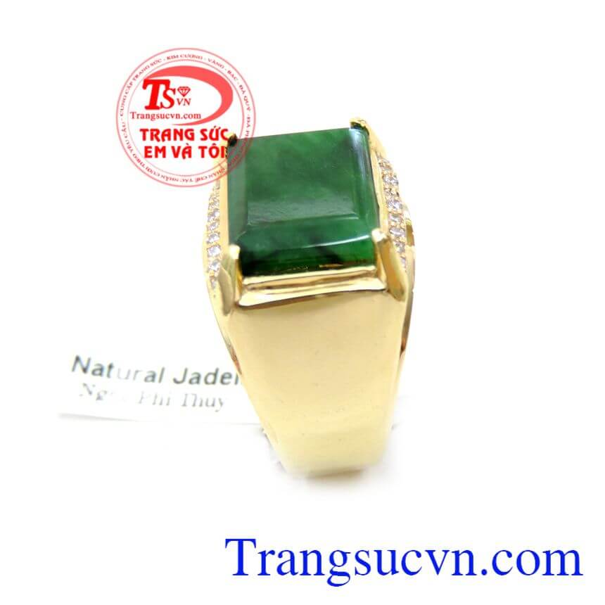Nhẫn Ngọc Cẩm Thạch Vàng 14K Cho Nam, Nhẫn nam đẹp, nhần nam cẩm thạch Nhẫn Ngọc Cẩm Thạch Vàng 14K Cho Nam, Nhẫn nam đẹp, nhần nam cẩm thạch