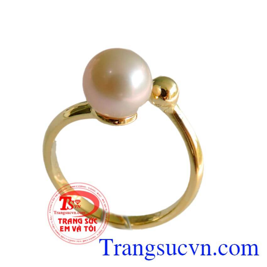 Nhẫn ngọc trai nữ vàng, Nhẫn ngọc trai, Nhẫn nữ vàng dịu dàng Nhẫn ngọc trai nữ vàng, Nhẫn ngọc trai, Nhẫn nữ vàng dịu dàng