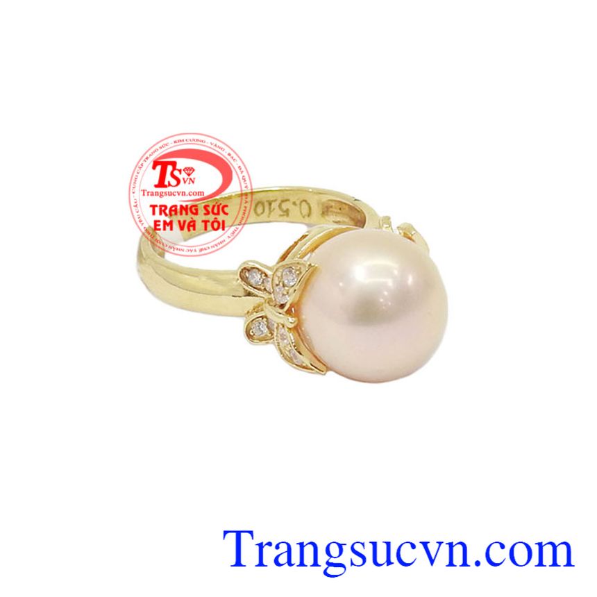 Nhẫn ngọc trai vàng đẹp, Nhẫn ngọc trai, nhẫn nữ vàng tây Nhẫn ngọc trai vàng đẹp, Nhẫn ngọc trai, nhẫn nữ vàng tây