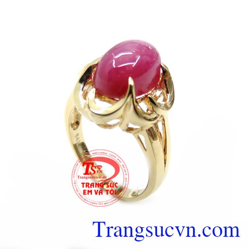 Nhẫn Nữ Đá Ruby Phong Thủy, Nhẫn Nữ Ruby, nhẫn nữ vàng đá quý
