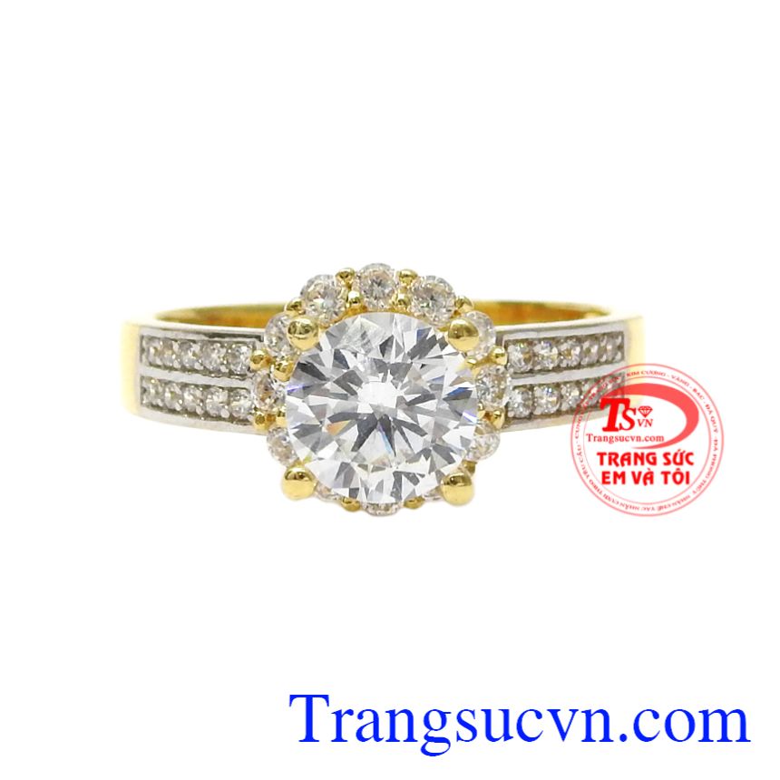 Nhẫn nữ duyên dáng tinh tế, nhẫn nữ vàng tây Nhẫn nữ duyên dáng tinh tế, nhẫn nữ vàng tây