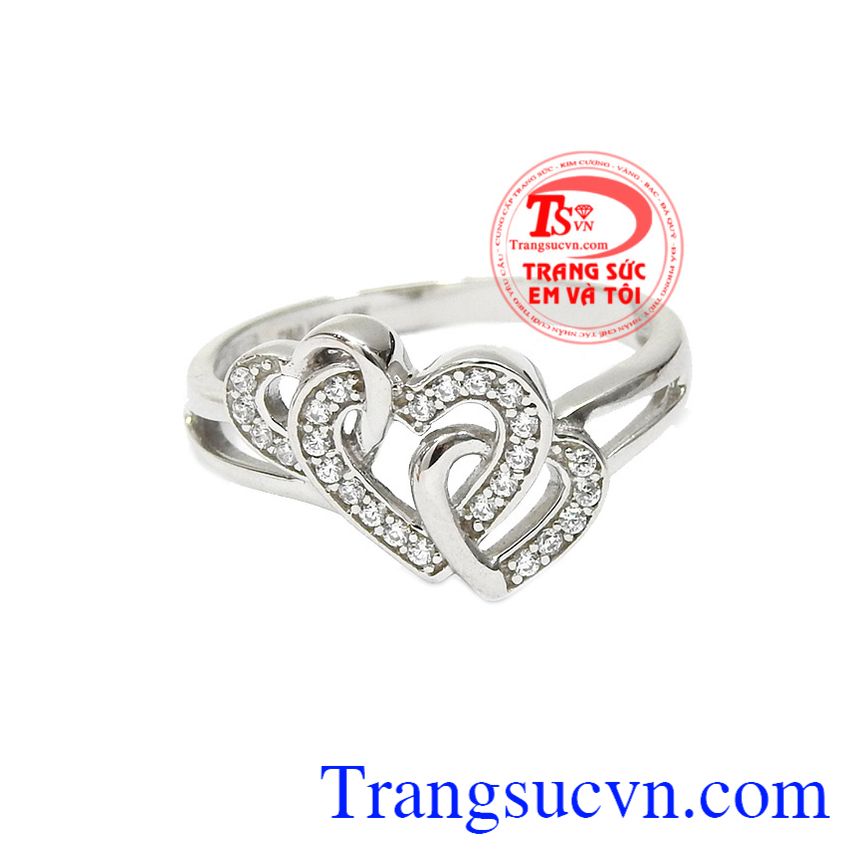 Nhẫn nữ hạnh phúc lớn, nhẫn nữ vàng trắng Nhẫn nữ hạnh phúc lớn, nhẫn nữ vàng trắng