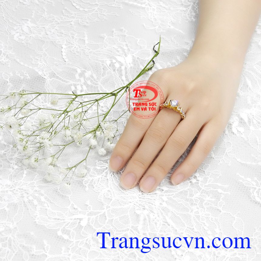 Nhẫn nữ kiêu sa lấp lánh, Nhẫn nữ đẹp, Nhẫn vàng tây 10k Nhẫn nữ kiêu sa lấp lánh, Nhẫn nữ đẹp, Nhẫn vàng tây 10k