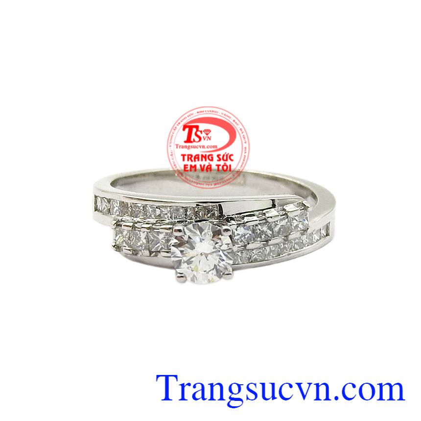 Nhẫn nữ kim cương sang trọng, Nhẫn nữ kim cương, nhẫn nữ vàng trắng đá quý Nhẫn nữ kim cương sang trọng, Nhẫn nữ kim cương, nhẫn nữ vàng trắng đá quý