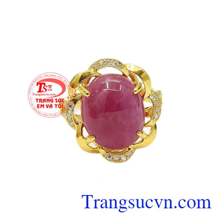 Nhẫn nữ ruby rực rỡ, nhẫn nữ đá quý
