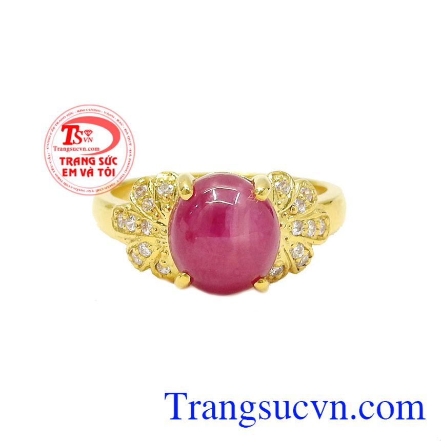 Nhẫn nữ ruby sao lấp lánh, nhẫn nữ đá quý Nhẫn nữ ruby sao lấp lánh, nhẫn nữ đá quý