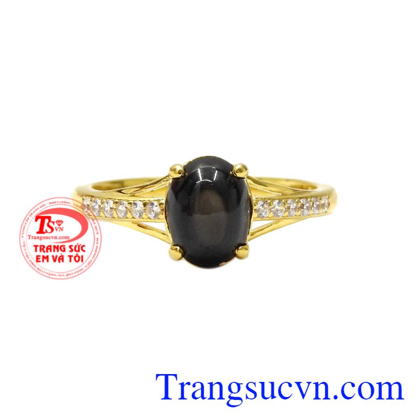 Nhẫn nữ saphir sao tinh tế, Nhẫn nữ vàng tây, Nhẫn nữ thời trang quý phái Nhẫn nữ saphir sao tinh tế, Nhẫn nữ vàng tây, Nhẫn nữ thời trang quý phái