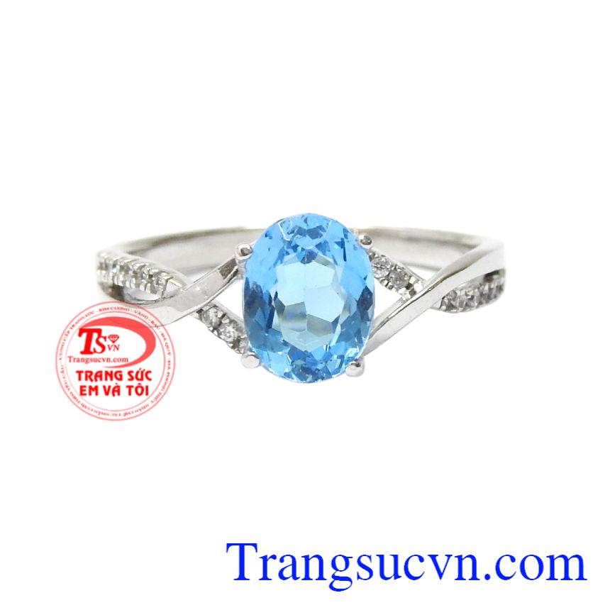 Nhẫn nữ Topaz chung thủy, Nhẫn nữ vàng gắn đá, Nhẫn nữ vàng sang trọng Nhẫn nữ Topaz chung thủy, Nhẫn nữ vàng gắn đá, Nhẫn nữ vàng sang trọng