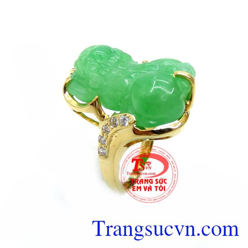 Nhẫn Nữ Tỳ Hưu Vàng 18K, Nhẫn Nữ Tỳ Hưu, nhẫn nữ tài lộc Nhẫn Nữ Tỳ Hưu Vàng 18K, Nhẫn Nữ Tỳ Hưu, nhẫn nữ tài lộc