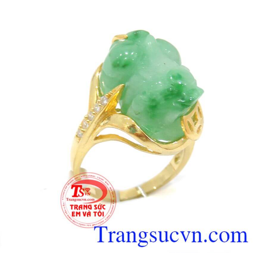 Nhẫn nữ tỳ hưu vàng tây, Nhẫn nữ đá quý, nhẫn nữ tài lộc may mắn