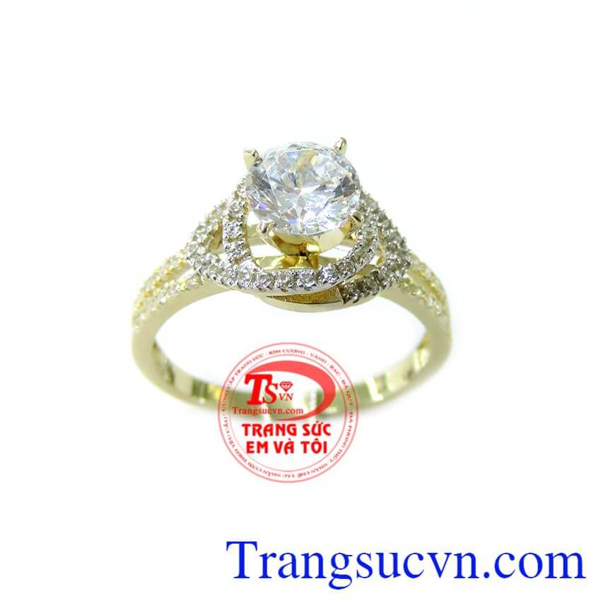 Nhẫn Nữ Vàng 10k Đeo Quý Phái,  Nhẫn Nữ Vàng, nhẫn nữ vàng thời trang