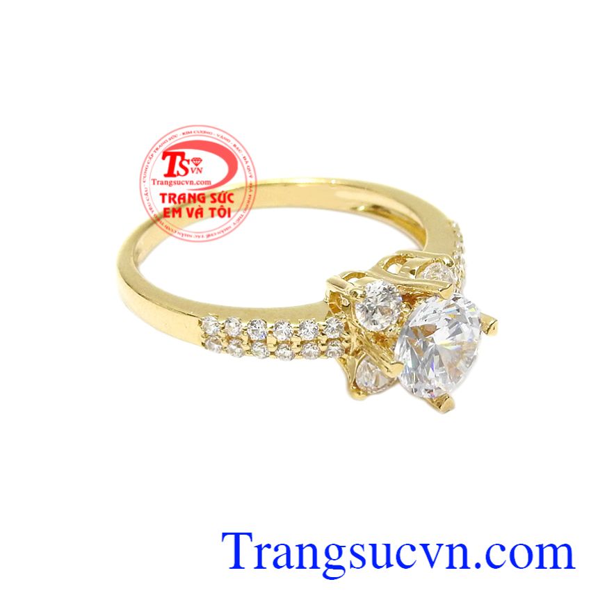Nhẫn nữ vàng hoa lệ, Nhẫn nữ thời trang, Nhẫn nữ 10k tinh tế