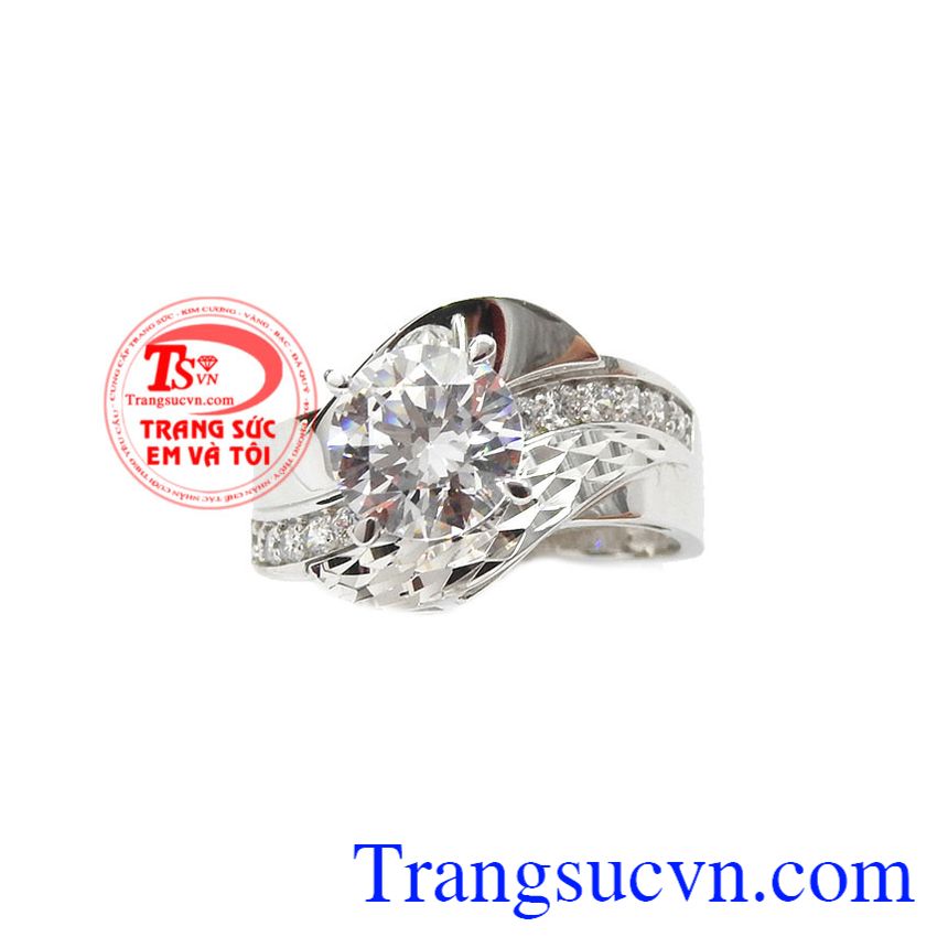 Nhẫn nữ vàng trắng quyến rũ, nhẫn nữ vàng trắng Nhẫn nữ vàng trắng quyến rũ, nhẫn nữ vàng trắng