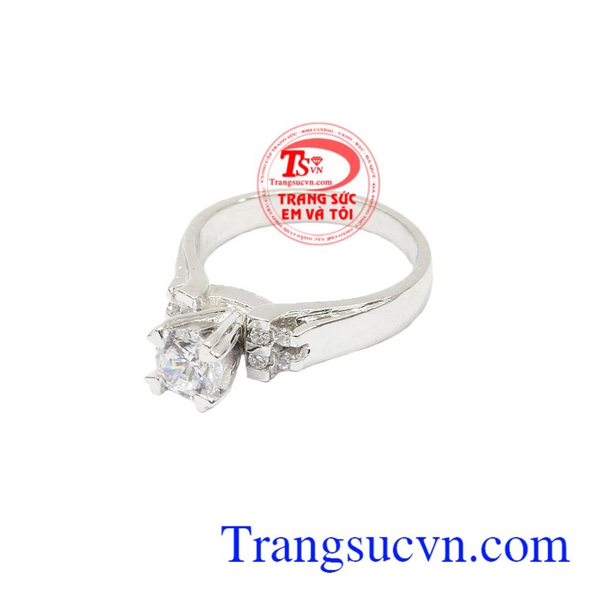 Nhẫn nữ vàng trắng yêu thương, Nhẫn Nữ Vàng Trắng, nhẫn nữ sang trọng dịu dàng