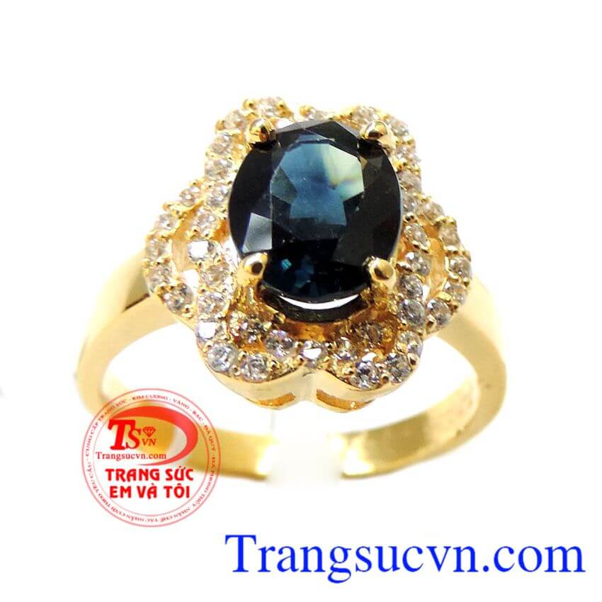 Nhẫn Sapphire Mệnh Thủy, Nhẫn Nữ Sapphire, nhẫn nữ vàng sang trọng Nhẫn Sapphire Mệnh Thủy, Nhẫn Nữ Sapphire, nhẫn nữ vàng sang trọng