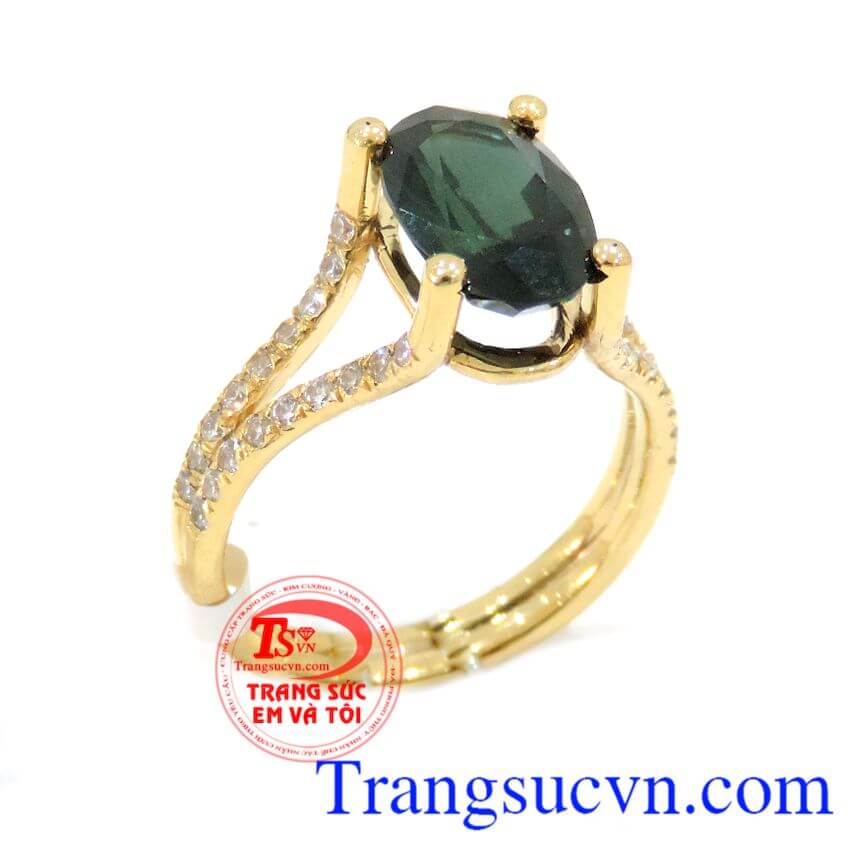 Nhẫn Sapphire nữ vàng, Nhẫn nữ đá quý, Nhẫn nữ vàng tây sang trọng Nhẫn Sapphire nữ vàng, Nhẫn nữ đá quý, Nhẫn nữ vàng tây sang trọng