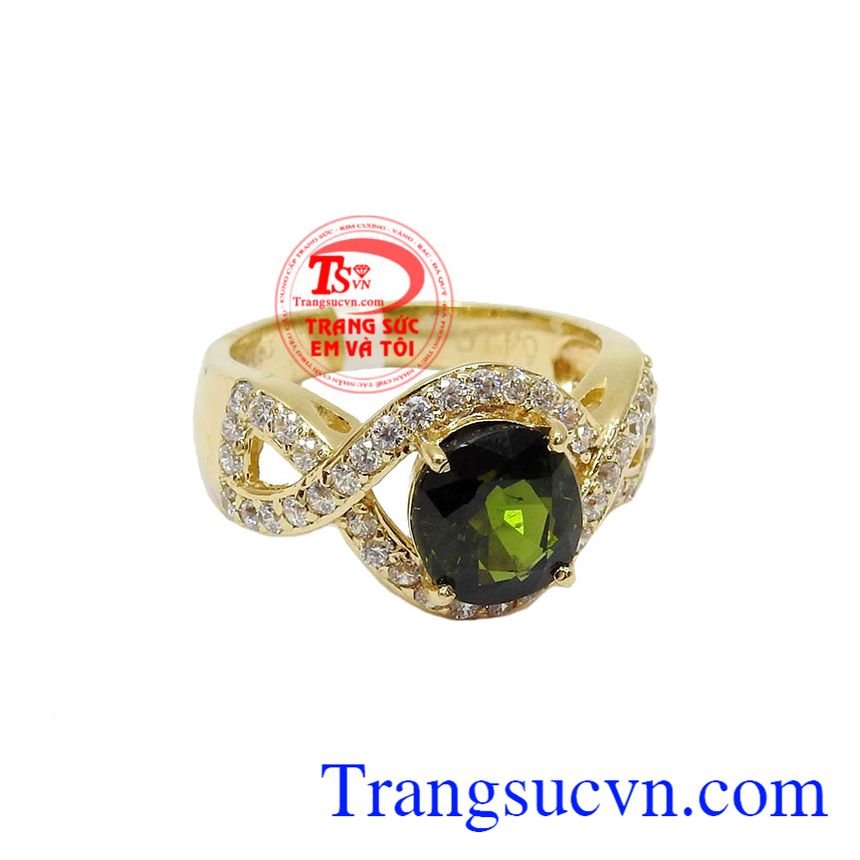 Nhẫn Tourmaline, Nhẫn nữ Tourmaline, nhẫn nữ vàng thịnh vượng