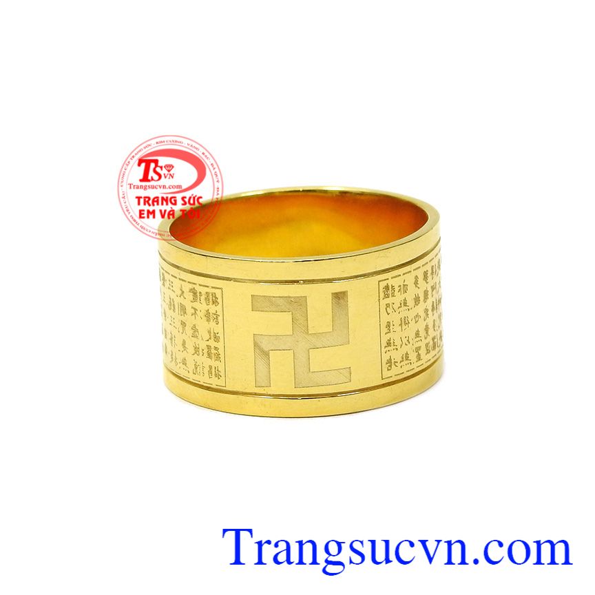 Nhẫn vàng bát nhã tâm kinh, Nhẫn nam vàng tây, Nhẫn nam phong cách