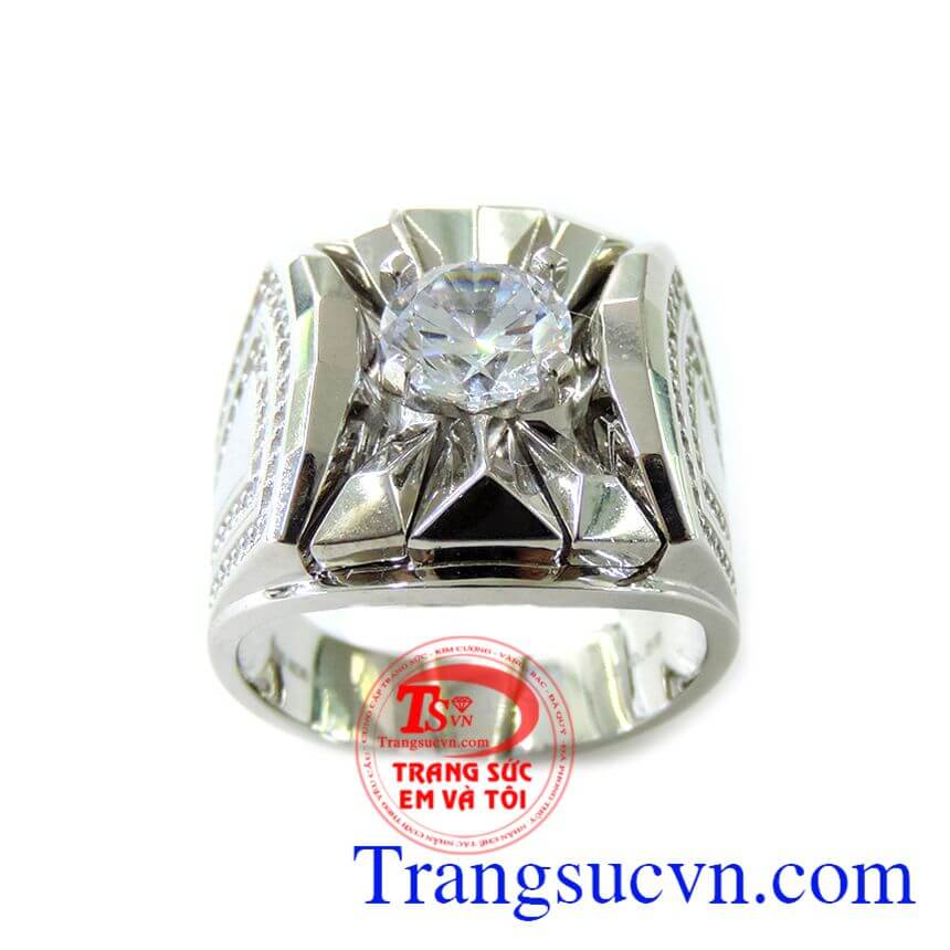 Nhẫn Vàng Trắng Nam 10k Sang Trọng, Nhẫn nam đẹp, nhẫn nam thời trang đẳng cấp Nhẫn Vàng Trắng Nam 10k Sang Trọng, Nhẫn nam đẹp, nhẫn nam thời trang đẳng cấp